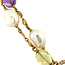 Gouden collier met edelstenen van Elaine Firenze 14 krt