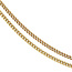 Gouden lengtecollier gourmet 45 cm 14 krt