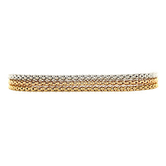 Tricolor gold bracelet 20 cm 14 crt