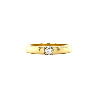 Memoire-Goldring mit Diamant von Diamonde 14 kt