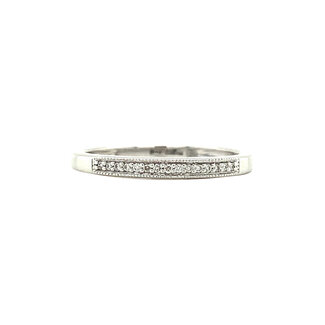 White gold ring with diamond from Diamonde 14 kt