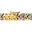 Gouden armband met diamant 18 cm 14 krt