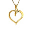 Golden heart pendant 14 kt