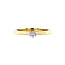 Gold solitaire ring with diamond 14 karat* new