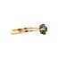 Goldener Entourage-Ring mit Diamant 14 Karat