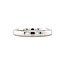 White gold alliance ring with diamond 14 karat