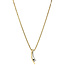 Gouden collier met diamant hanger R&C 14 krt