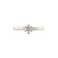 White gold solitaire ring with diamond 18 kt