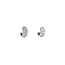 White gold hinged hoop earrings with diamond 18 kt