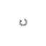 White gold folding earrings with diamond 14 krt