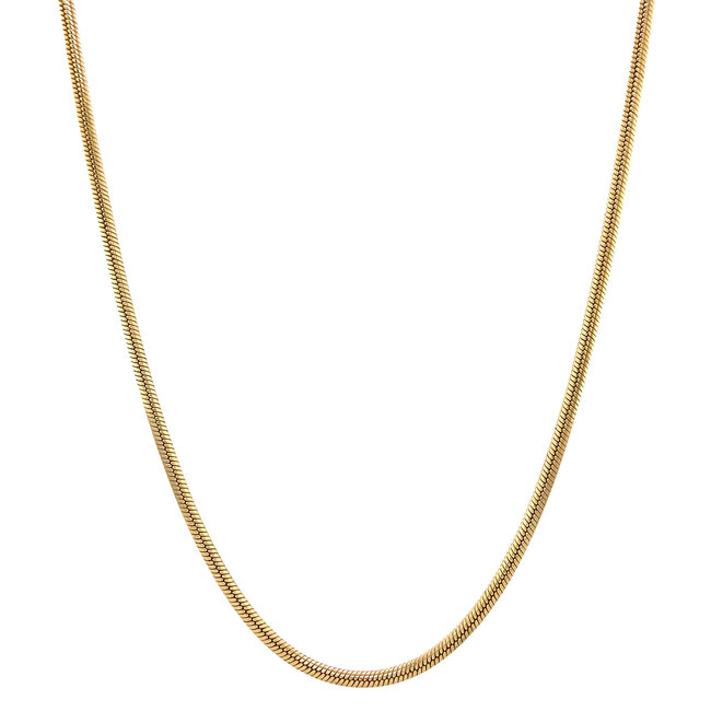 Golden snake necklace 52 cm 14 kt