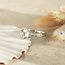 Witgouden ring met zirkonia 14 karaat
