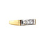 Goldener Ring mit Zirkonia 14 Karat