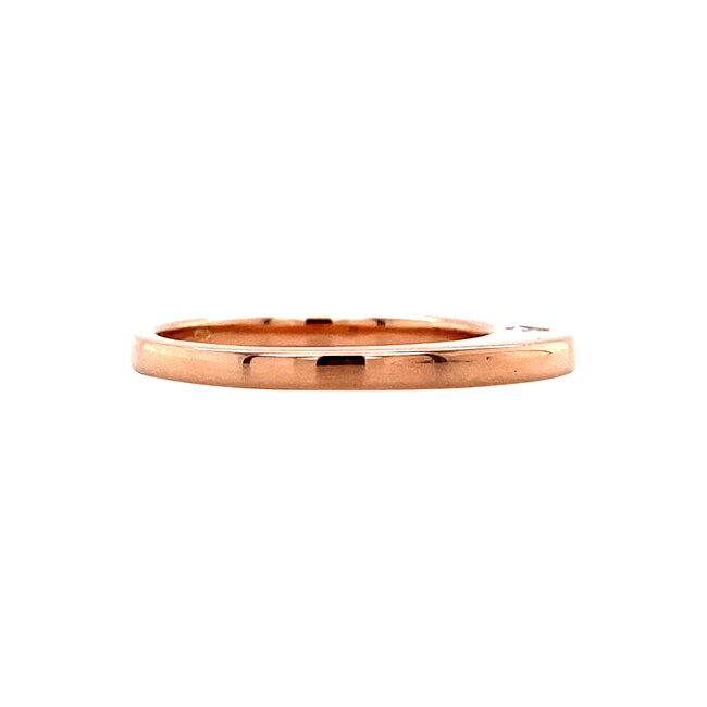 Rose gold ring with diamond 14 karat