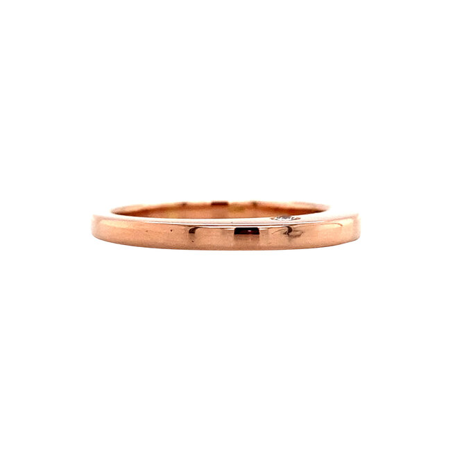 Rose gold ring with diamond 14 karat