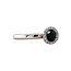 Witgouden entourage ring met diamant 14 karaat