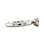 Witgouden entourage ring met diamant 14 karaat