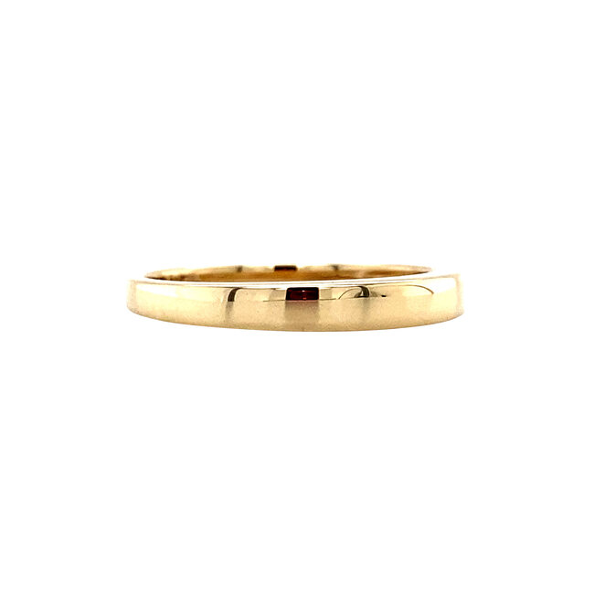 Gouden gladde (aanschuif) ring 14 karaat* nieuw