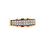 Rosegouden ring met diamant 14 krt* nieuw