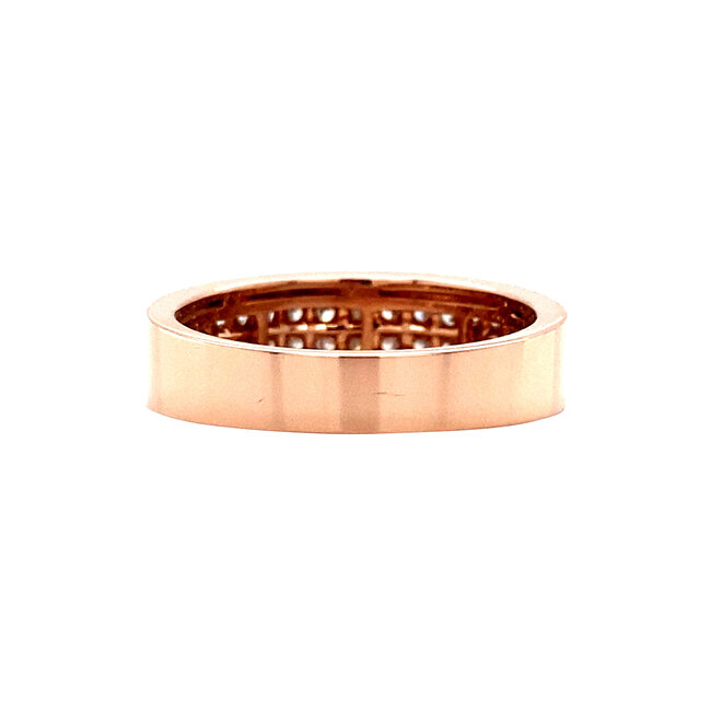 Rose gold ring with diamond 14 kt* new