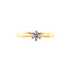 Gold solitaire ring with diamond 14 karat* new