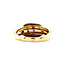 Goldener Ring mit Zirkonia 14 kt