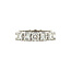 White gold row ring with diamond 18 kt