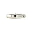 White gold row ring with diamond 18 kt