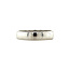 White gold row ring with diamond 18 kt