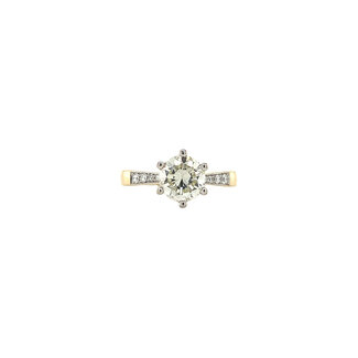 Goldener Ring mit Diamant 1,20 ct. 14 kt* neu