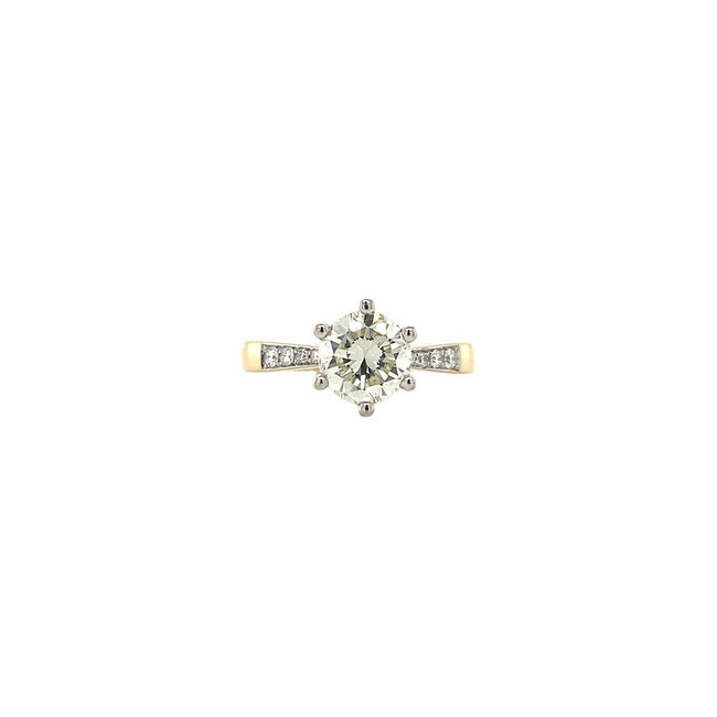 Goldener Ring mit Diamant 1,20 ct. 14 kt* neu