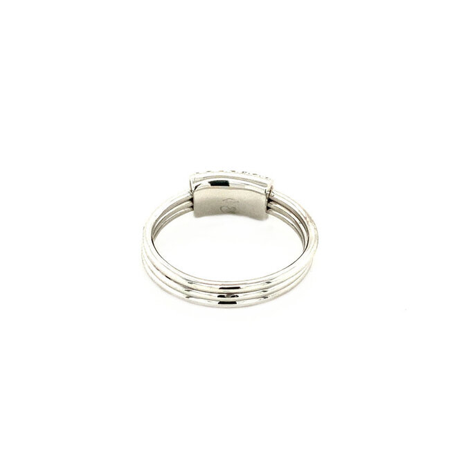 Weißgoldener Ring mit Diamant 18 kt* neu