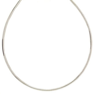 White gold bangle 50 cm 14 kt