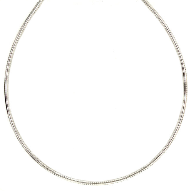 White gold bangle 50 cm 14 kt