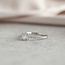 White gold ring with diamond 18 krt* new
