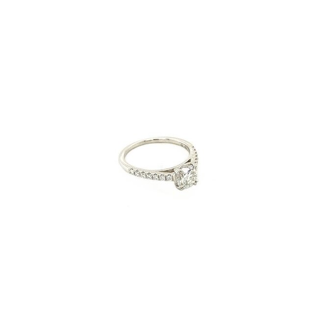 Witgouden ring met diamant 18 krt* nieuw