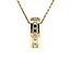 Gold pendant with diamond 14 kt