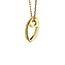 Gold pendant with diamond 14 kt