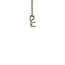 White gold solitaire pendant with diamond 14 kt