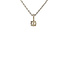 White gold solitaire pendant with diamond 14 kt
