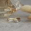 Gold ring with diamond 14 crt