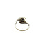 Witgouden slagring met diamant 14 krt