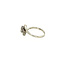 Witgouden slagring met diamant 14 krt
