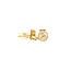 Gold children's stud earrings little bear 14 kt* new