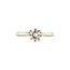 White gold solitaire ring with diamond 18 kt