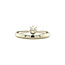 White gold solitaire ring with diamond 18 kt