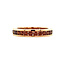 Rose gold alliance Bigli ring with diamond 18 kt