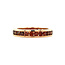 Rose gold alliance Bigli ring with diamond 18 kt