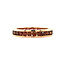 Rose gold alliance Bigli ring with diamond 18 crt