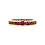 Rose gold alliance Bigli ring with diamond 18 kt